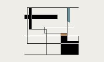 A black and white drawing of a square vector