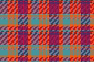Vibrant autumnal plaid pattern in teal, orange, and purple. Perfect for textile designs, fall-themed projects, or as a stylish background. High-resolution image ideal for print and web. vector