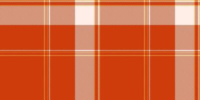 Vibrant orange and white plaid pattern. Perfect for textile design, website backgrounds, or autumnal themed projects. Clean, modern aesthetic with a subtle textured effect. vector