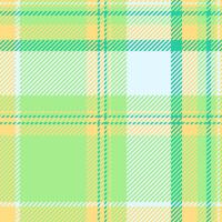 Vibrant pastel plaid pattern in light green, yellow, and teal. Perfect for textile designs, website backgrounds, or spring-themed projects. vector