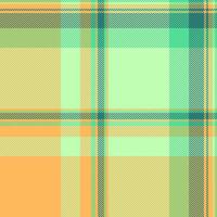 Argyle fabric check background, warp plaid seamless pattern. Worn texture tartan textile in amber and light colors. vector