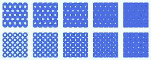 Set polka dots seamless pattern. Simple background for web or print. Abstract surface. vector