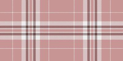 Thin texture textile, sheet tartan background seamless. Dog tooth check pattern plaid fabric in pastel and white colors. vector
