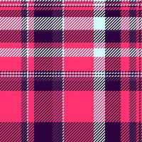 Flow seamless plaid tartan, drawing textile check background. Square pattern fabric texture in red and dark colors. vector