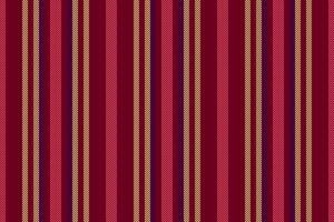 Prack stripe seamless lines, chinese new year fabric vertical pattern. Iissue textile background texture in red and amber colors. vector