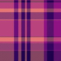 Dreamy fabric background textile, autumn seamless texture tartan. Volume pattern plaid check in red and magenta colors. vector