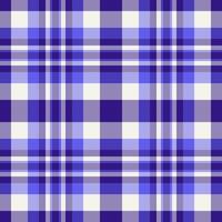 Tidy seamless fabric tartan, up check textile background. Teenager texture pattern plaid in indigo and pastel colors. vector