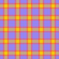 Vertical texture fabric check, man tartan textile background. Basic pattern seamless plaid in indigo and red colors. vector