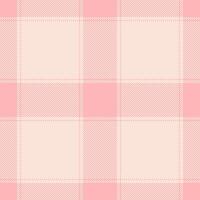 Panel textile seamless, outside fabric check texture. Girly background tartan plaid pattern in light color. vector