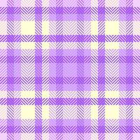 Relax background tartan , britain textile texture pattern. Row seamless fabric plaid check in violet and light colors. vector