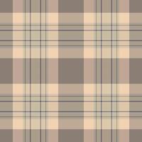 Elegant neutral plaid pattern. Subtle beige and gray tones create a sophisticated texture perfect for website backgrounds, textile designs, or fashion projects. vector