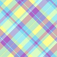 Repetition tartan seamless, designer texture textile check. Bandana fabric pattern background plaid in cyan and yellow colors. vector