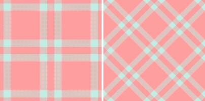 Background seamless fabric of texture pattern with a plaid textile check tartan. Set in neon colors for premium quality products. vector
