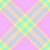 Costume textile plaid seamless, school fabric tartan. Christmas check texture background pattern in light and lime colors. vector