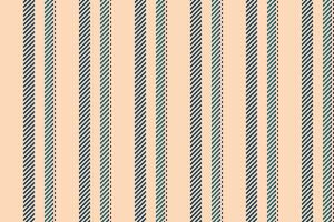 Canvas stripe pattern seamless, coloured vertical lines. Tulti background textile texture fabric in peach puff and cyan colors. vector