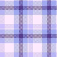 Funky tartan pattern texture, best plaid textile. Drapery seamless fabric check background in white and blue colors. vector
