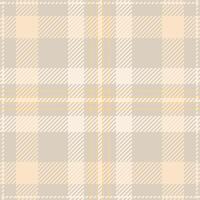 Christmas ornament check tartan background, give texture pattern. Artistic seamless plaid textile fabric in light and amber colors. vector
