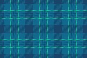 Gorgeous textile check plaid, festive fabric tartan. Customize pattern texture seamless background in cyan and teal colors. vector