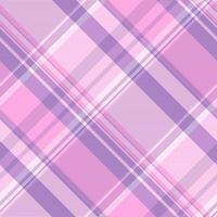 Smooth fabric background tartan, inspiration pattern texture. Japan seamless plaid check textile in purple and light colors. vector