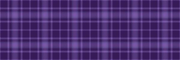 Idea check textile, flannel plaid seamless background. Intense texture tartan fabric pattern in violet and indigo colors. vector