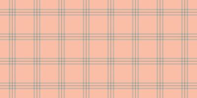 Folk pattern seamless check, screen fabric texture . Tailor background tartan plaid textile in pastel and orange colors. vector