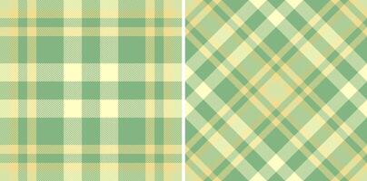 Elegant pastel green and beige plaid patterns. Versatile herringbone texture ideal for fabric design, website backgrounds, or stationery. Seamless repeat for endless applications. vector