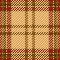 Elegant autumnal plaid pattern. Warm earth tones and rich reds create a sophisticated textile design perfect for fashion, home decor, or website backgrounds. Versatile and visually appealing. vector