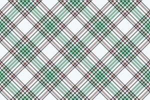 plaid pattern white and green vector