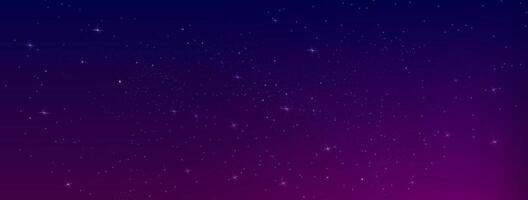 Starry night sky with astrological constellations. Space stars background.Space nebula and glittering stardust. vector