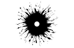 Bullet Hole Silhouette isolated on a white background vector