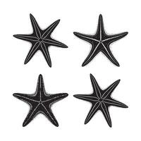 Editable Starfish Silhouette Set in EPS Format vector