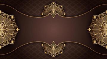 Luxury background with golden ornament vector