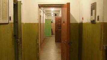 Vilnius, Lithuania - 30th november, 2024 - POV walking visitor in The Museum of Occupations and Freedom Fights in Vilnius. Soviet occupation of Lithuania concept video