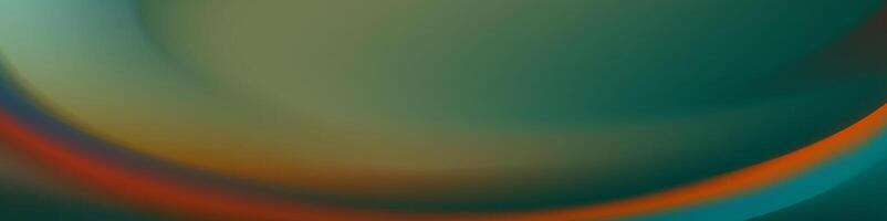 Simple abstract banner with a teal and orange wave vector