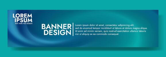Modern abstract background with a flowing teal gradient vector