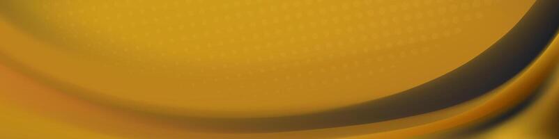 flowing abstract banner with a smooth gold and black wave vector