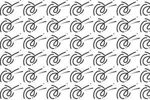 Minimal Outline Seamless Pattern design vector