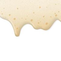 Beer form dropping isolated graphic illustration. Form from milk based drinks concept. vector