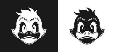 angry face with abstract modern illustration vector