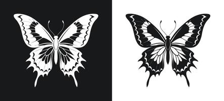 Swallowtail Butterfly on a Green Leaf vector