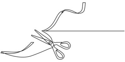 Opening Icon with Editable Stroke and Pixel Perfect Dontinuous One Line Drawing vector