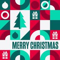 Merry Christmas and Happy New Year. Holiday concept. Template for background, banner, card, poster with text. vector