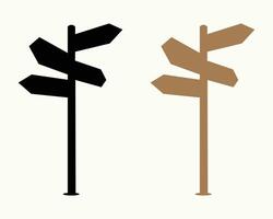 Road navigation arrow set. vector