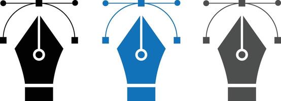 Pen tool cursor icon. Design icon. vector