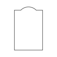 Simple Frame with Curve Line ... vector