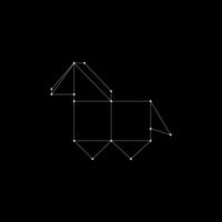 Horse Polygonal Lines, can use for Logo, Pictogram, Animal Figure, Website, Apps, or Graphic Design Element vector