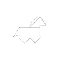 Horse Polygonal Lines, can use for Logo, Pictogram, Animal Figure, Website, Apps, or Graphic Design Element vector