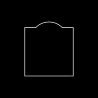 Simple Frame with Curve Line ... vector