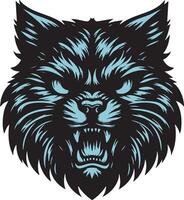 Fierce Feline Artwork Highlighting Power vector