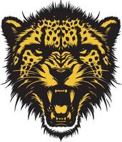 Powerful Big Cat Illustration of a Furious Cheetah vector